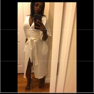 Urban outfitters Cream kimono dress